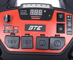 GTE-P204 Устройство пусковое 12-15V 1250А 18000мА/ч (power bank) инвертор с компрессором
